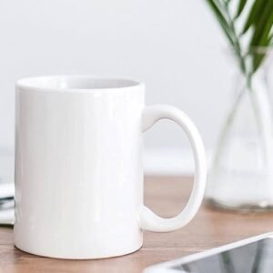 ATG-01 CERAMIC WHITE COFFEE MUG & MAGIC MUG